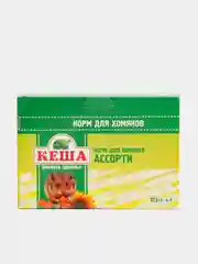 Корм для хомяков "Кеша" Ассорти 4*125 г, 4 вида корма для хомяков