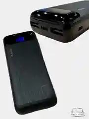 Черный внешний аккумулятор 10000 mAh Power Bank