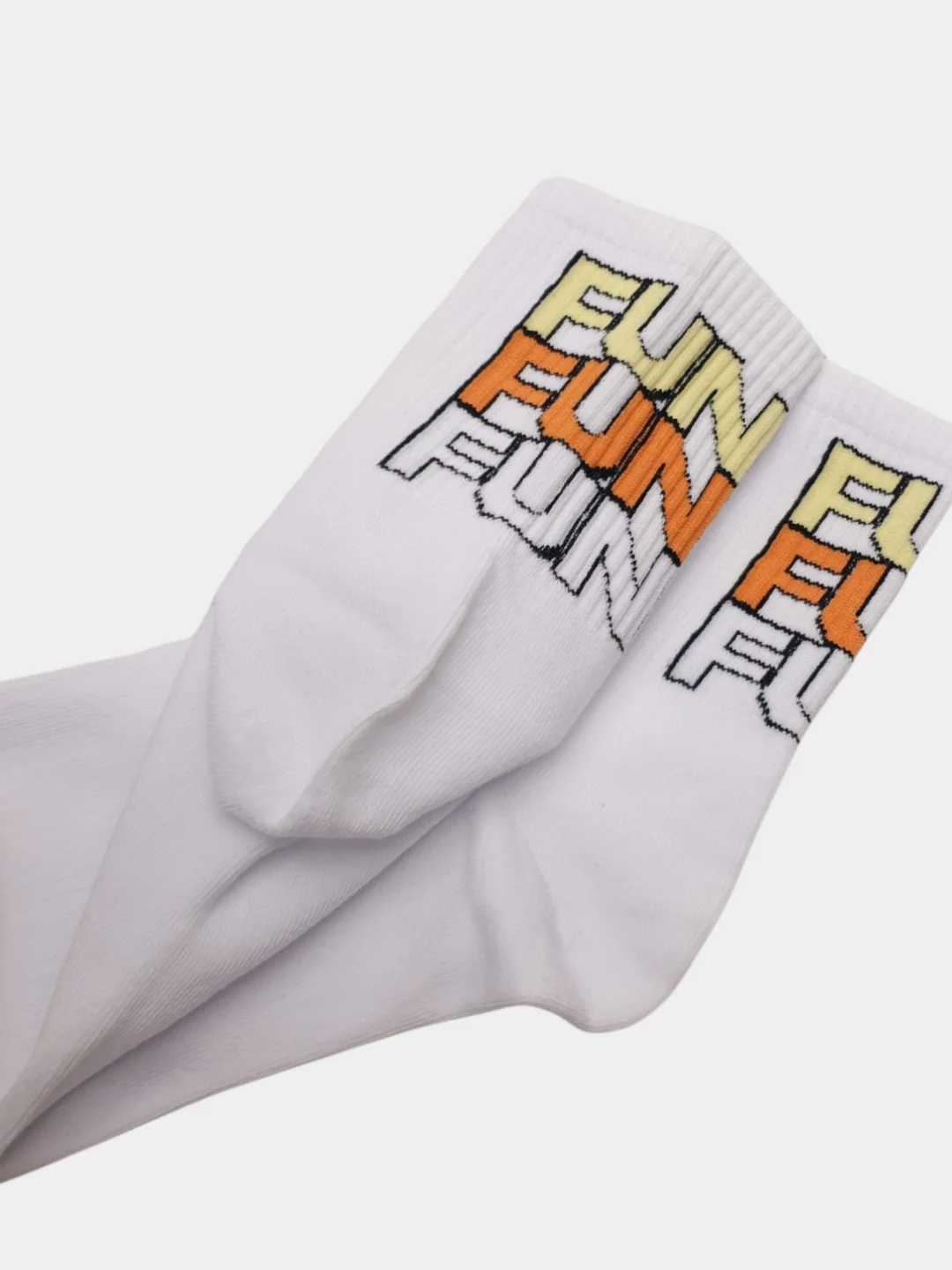 Носки с принтом "Fun", подростковые, унисекс