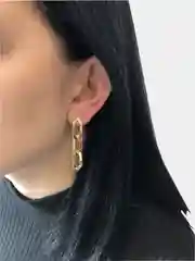 Крупные  женские, золотые серьги