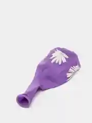 Фиолетовый воздушные шарики, цветы, 1 штука