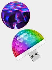 Usb светодиодный мини диско шар с датчиком музыки