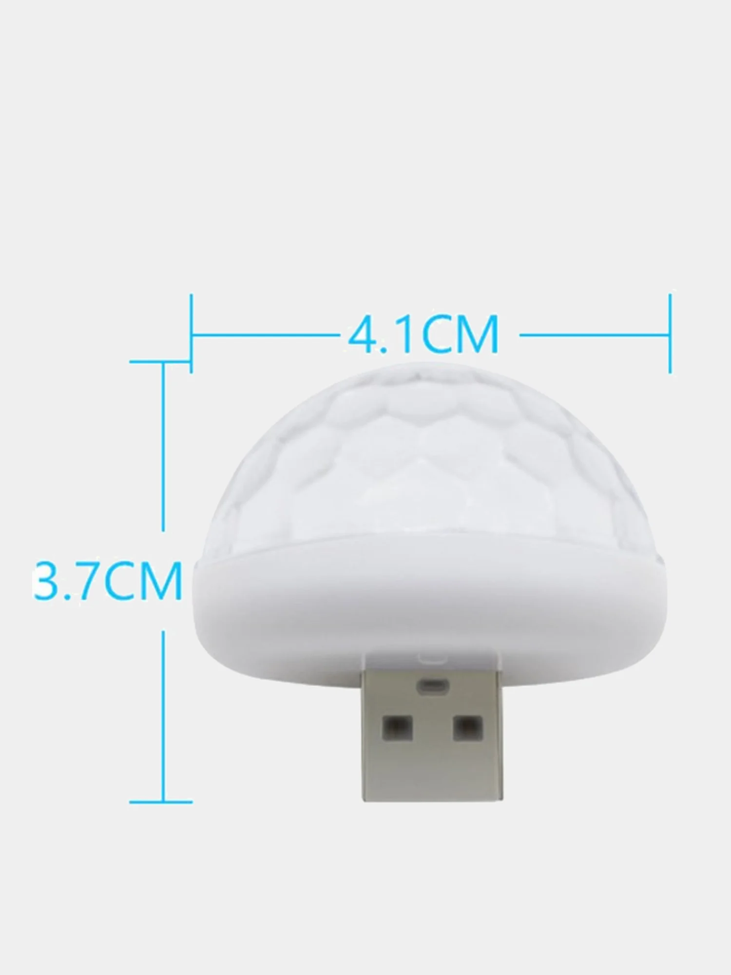 Usb светодиодный мини диско шар с датчиком музыки