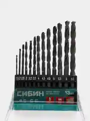 Набор сверл по металлу (13 шт 1.5-6.5 мм HSS)