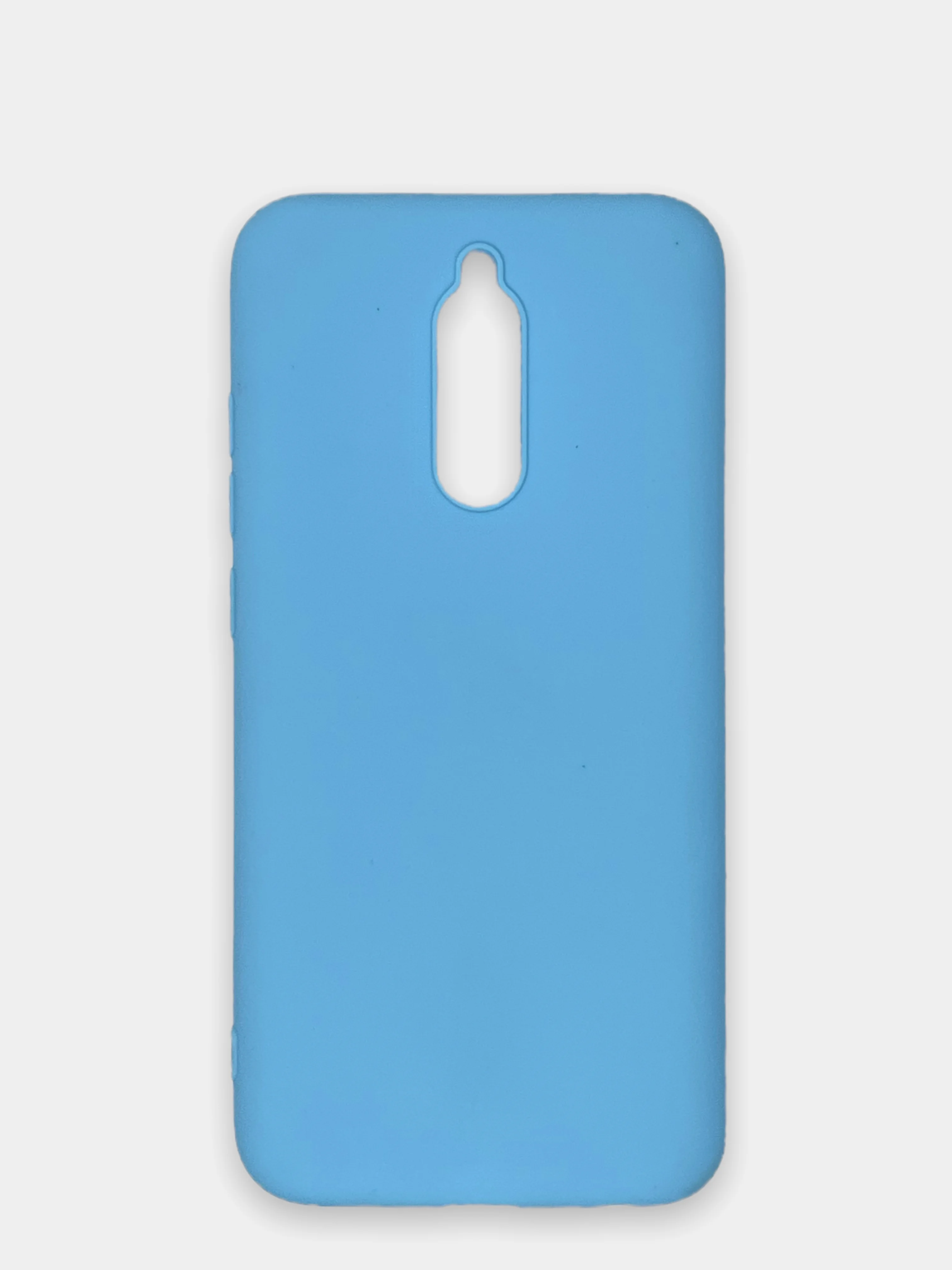 Голубой чехол Xiaomi Redmi 8, Сяоми Редми 8, силиконовый цветной матовый