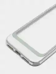 Серебряный прозрачный чехол-бампер (акриловый) для iPhone