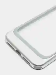 Серебряный прозрачный чехол-бампер (акриловый) для iPhone