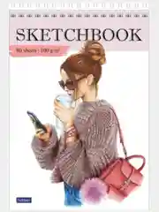 Блокнот/Скетчбук/Premium" SketchBook 80л А5 без линовки твердая подложка на гребне