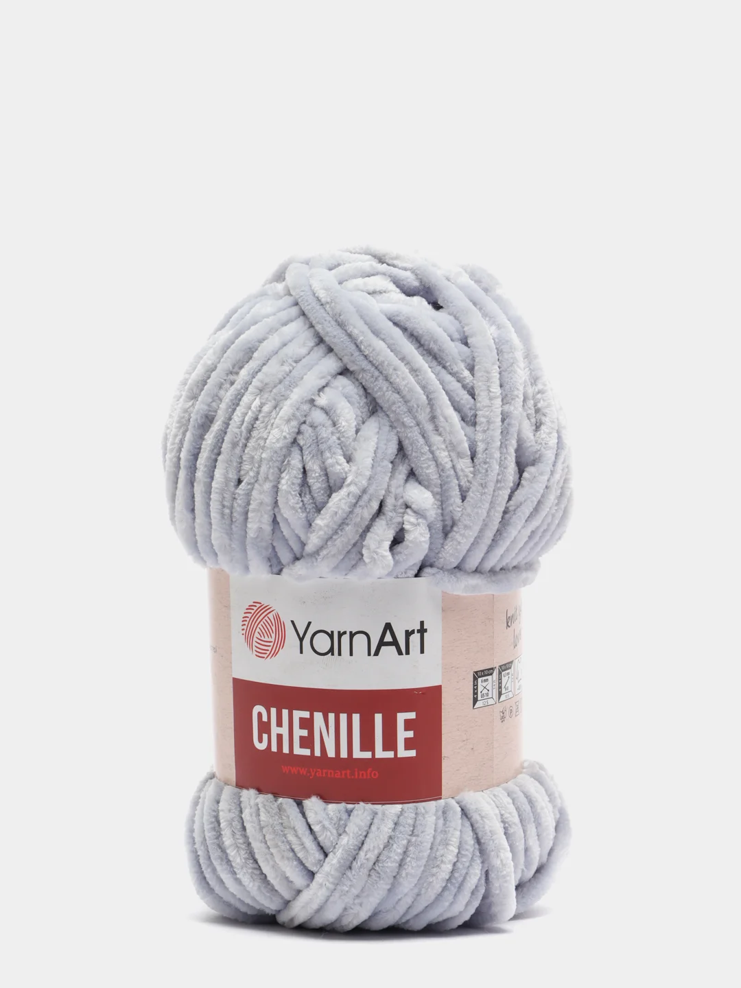 Серебряный пряжа плюшевая YarnArt Chenille
