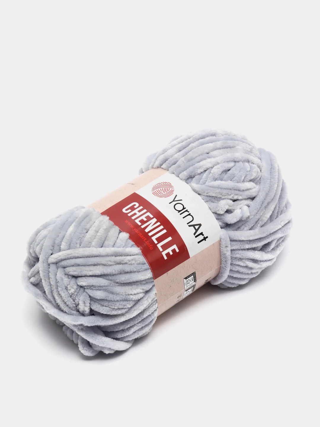 Серебряный пряжа плюшевая YarnArt Chenille