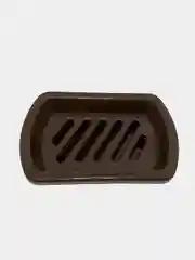 Коричневый мыльница с решеткой