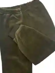 Зеленый детский утепленный костюм флисовый