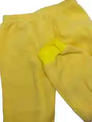 Желтый детский утепленный костюм флисовый