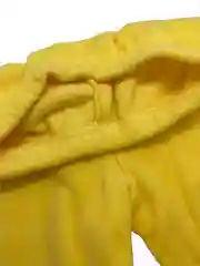 Желтый детский утепленный костюм флисовый