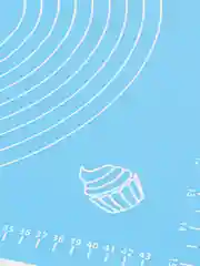 Синий силиконовый коврик для выпечки и раскатки теста