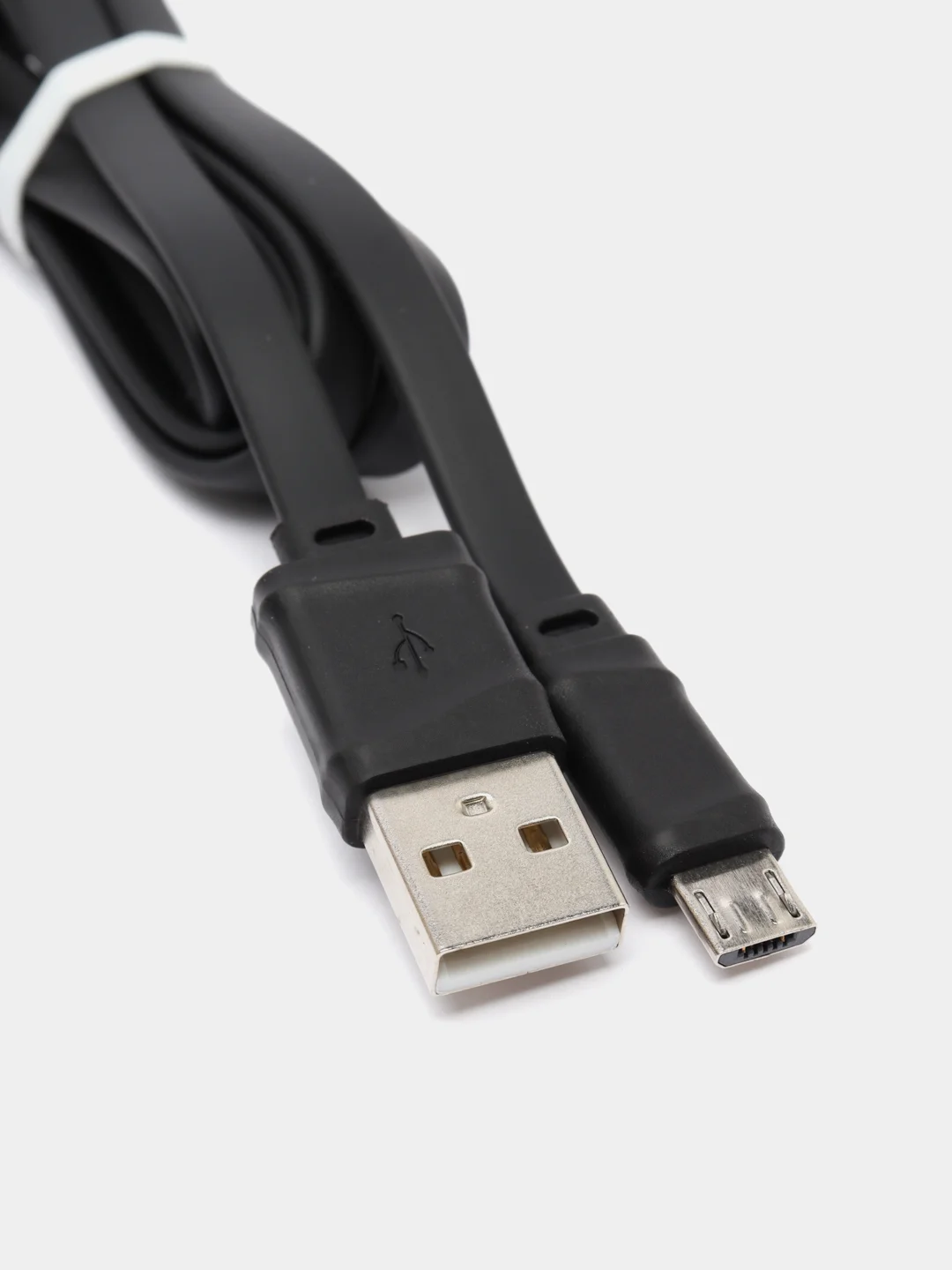 Черный кабель HOCO X5 Bamboo (2,4А) Micro -USB Белый Черный – 1 метр.