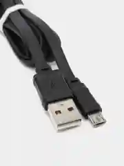 Черный кабель HOCO X5 Bamboo (2,4А) Micro -USB Белый Черный – 1 метр.