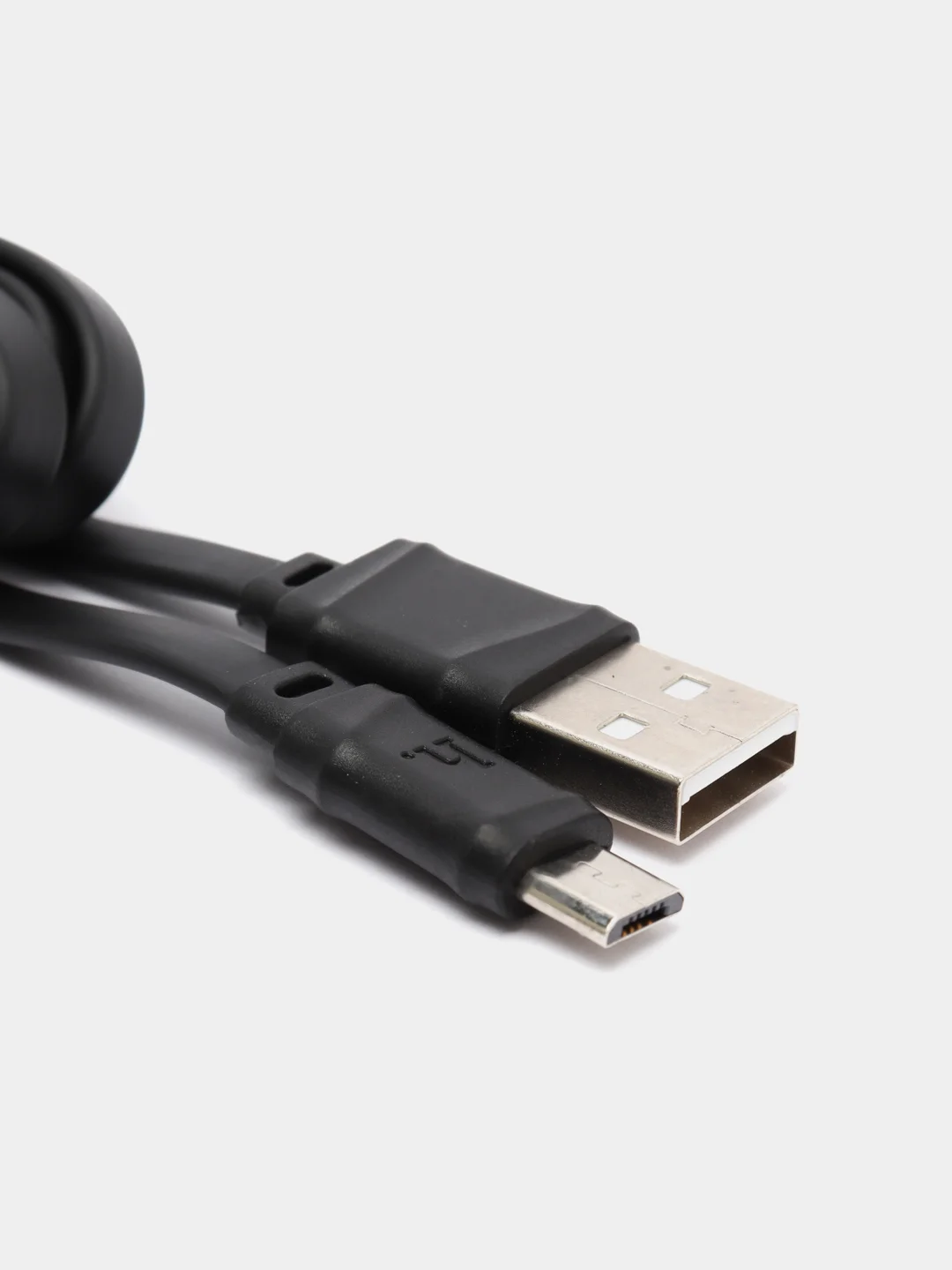 Черный кабель HOCO X5 Bamboo (2,4А) Micro -USB Белый Черный – 1 метр.