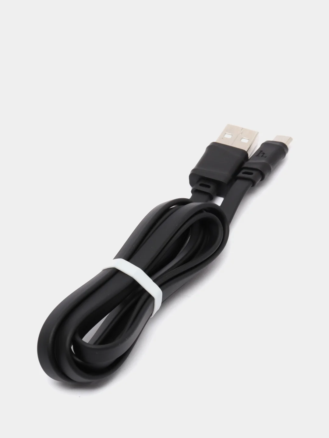 Черный кабель HOCO X5 Bamboo (2,4А) Micro -USB Белый Черный – 1 метр.