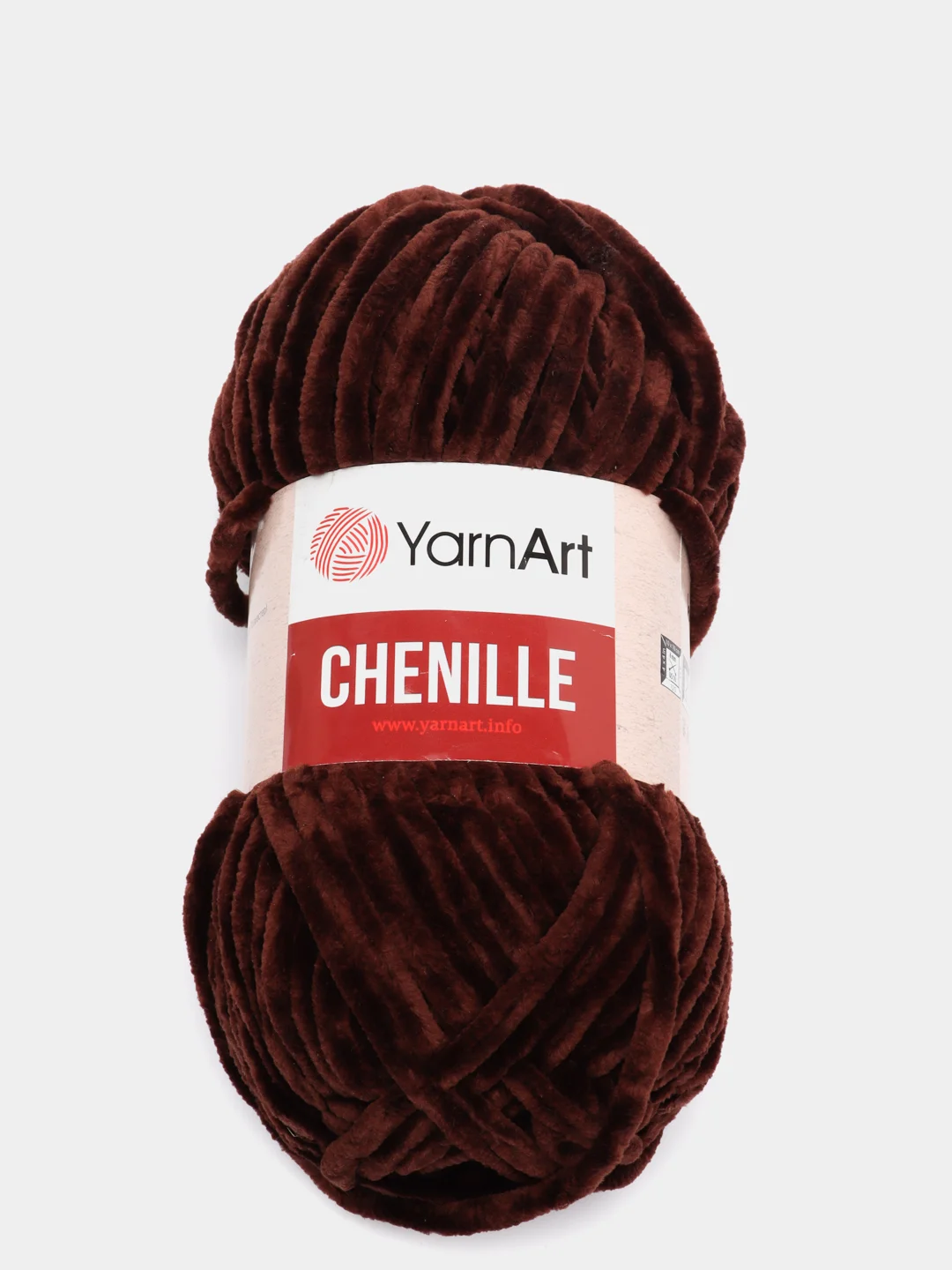 Шоколадный пряжа плюшевая YarnArt Chenille