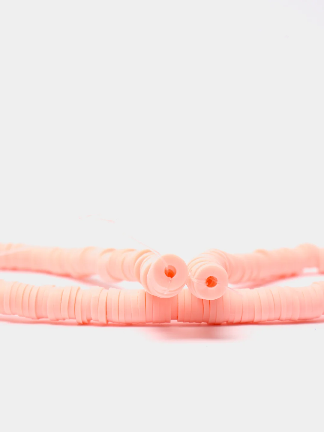 Серебряный бусины, 6 мм, из полимерной глины, рондели