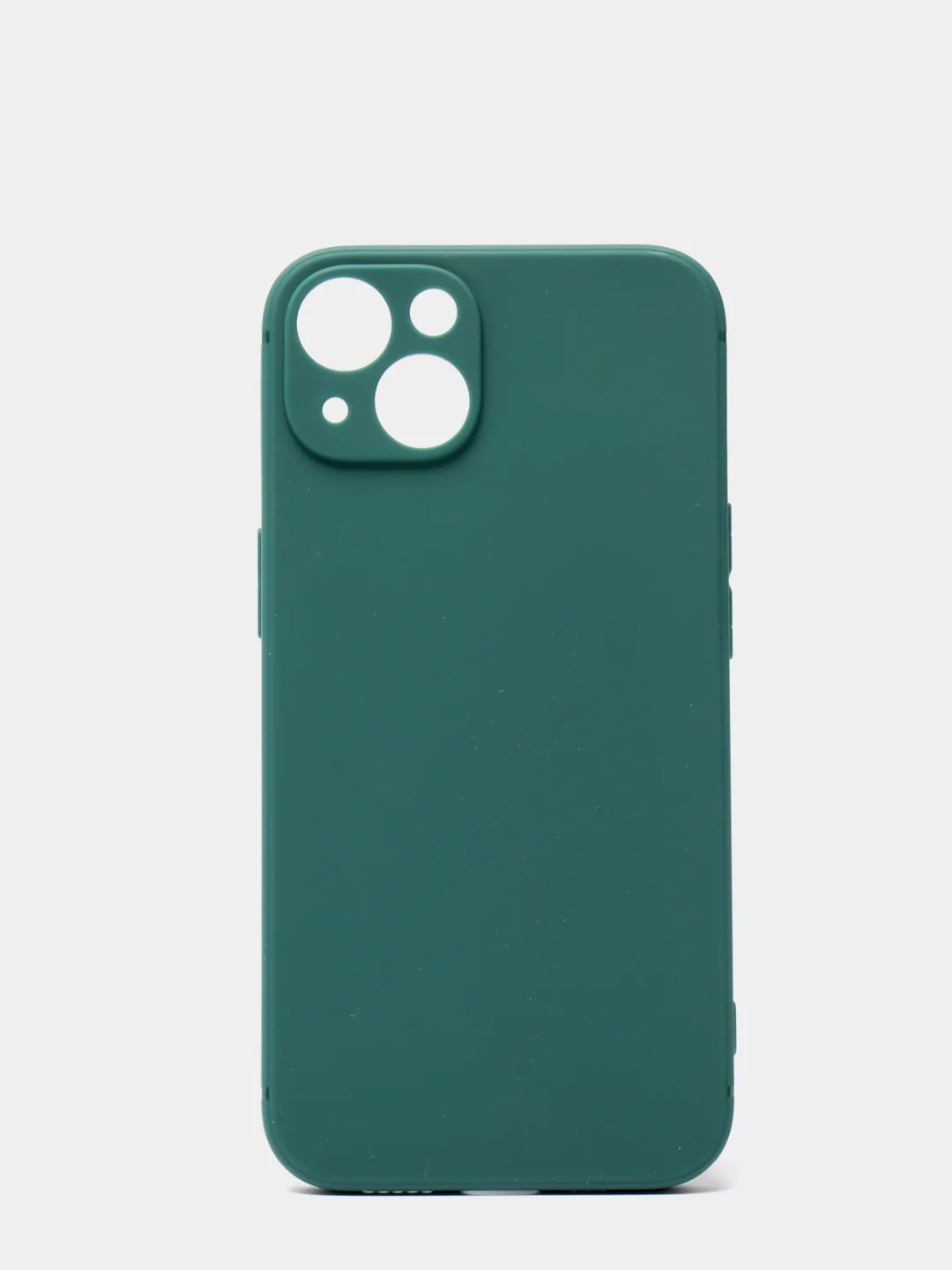 Тёмно-зелёный матовый силиконовый чехол для iPhone 13, 13 mini, 13 Pro, 13 Pro Max