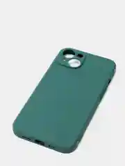 Тёмно-зелёный матовый силиконовый чехол для iPhone 13, 13 mini, 13 Pro, 13 Pro Max