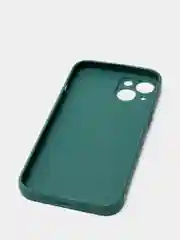 Тёмно-зелёный матовый силиконовый чехол для iPhone 13, 13 mini, 13 Pro, 13 Pro Max