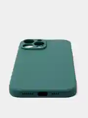 Тёмно-зелёный матовый силиконовый чехол для iPhone 13, 13 mini, 13 Pro, 13 Pro Max