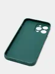 Тёмно-зелёный матовый силиконовый чехол для iPhone 13, 13 mini, 13 Pro, 13 Pro Max