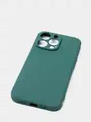 Тёмно-зелёный матовый силиконовый чехол для iPhone 13, 13 mini, 13 Pro, 13 Pro Max