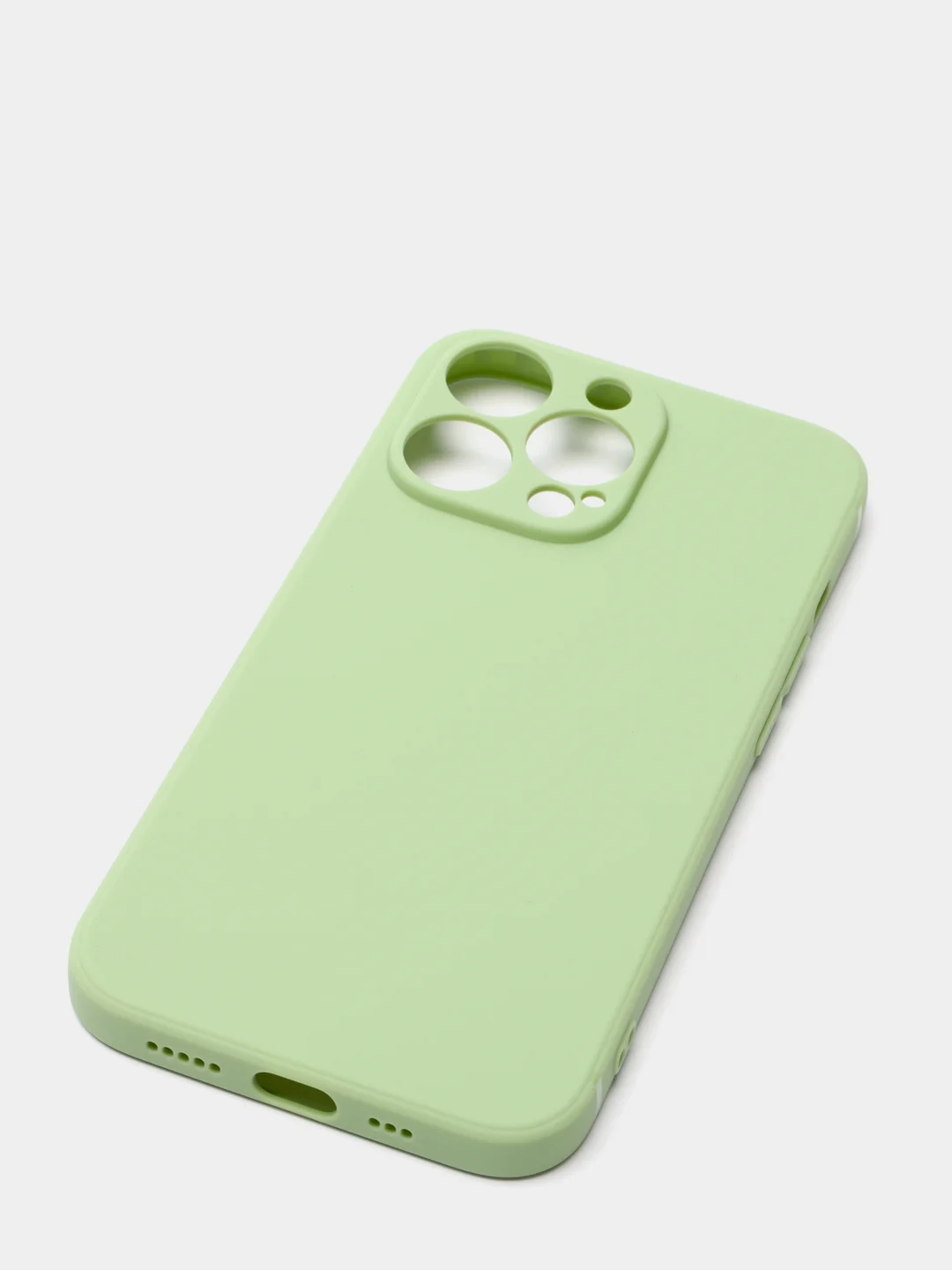 Салатовый матовый силиконовый чехол для iPhone 13, 13 mini, 13 Pro, 13 Pro Max