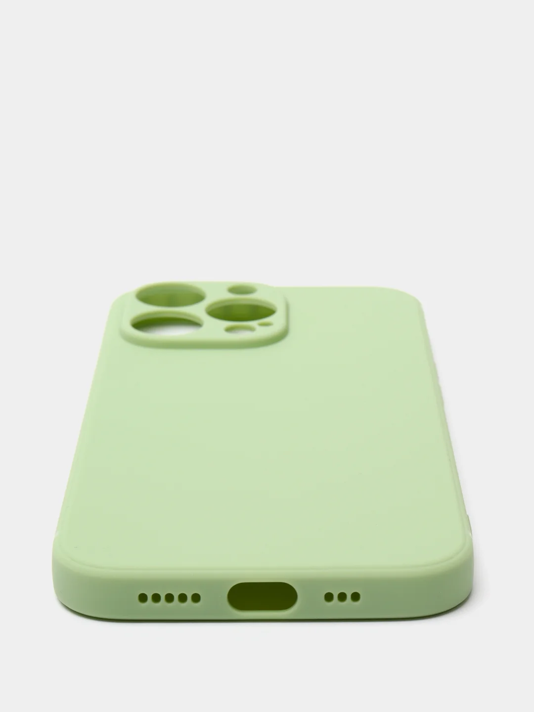 Салатовый матовый силиконовый чехол для iPhone 13, 13 mini, 13 Pro, 13 Pro Max