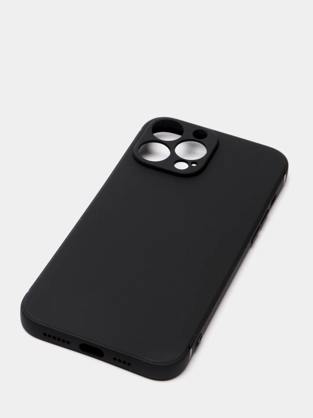 Черный матовый силиконовый чехол для iPhone 13, 13 mini, 13 Pro, 13 Pro Max