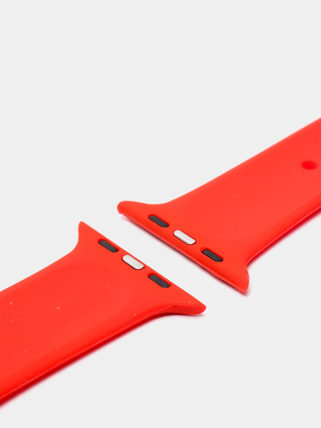 Красный ремешок, силиконовый, цветной, для Apple Watch, 38, 40, 42, 44, 45, 49 мм