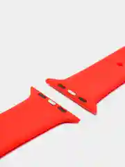 Красный ремешок, силиконовый, цветной, для Apple Watch, 38, 40, 42, 44, 45, 49 мм