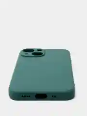Тёмно-зелёный матовый силиконовый чехол для iPhone 13, 13 mini, 13 Pro, 13 Pro Max