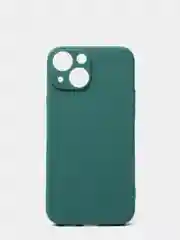 Тёмно-зелёный матовый силиконовый чехол для iPhone 13, 13 mini, 13 Pro, 13 Pro Max
