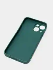 Тёмно-зелёный матовый силиконовый чехол для iPhone 13, 13 mini, 13 Pro, 13 Pro Max