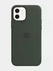 Зелёный хаки чехол Silicon Case на iPhone 11, 12/12 Pro, силиконовый