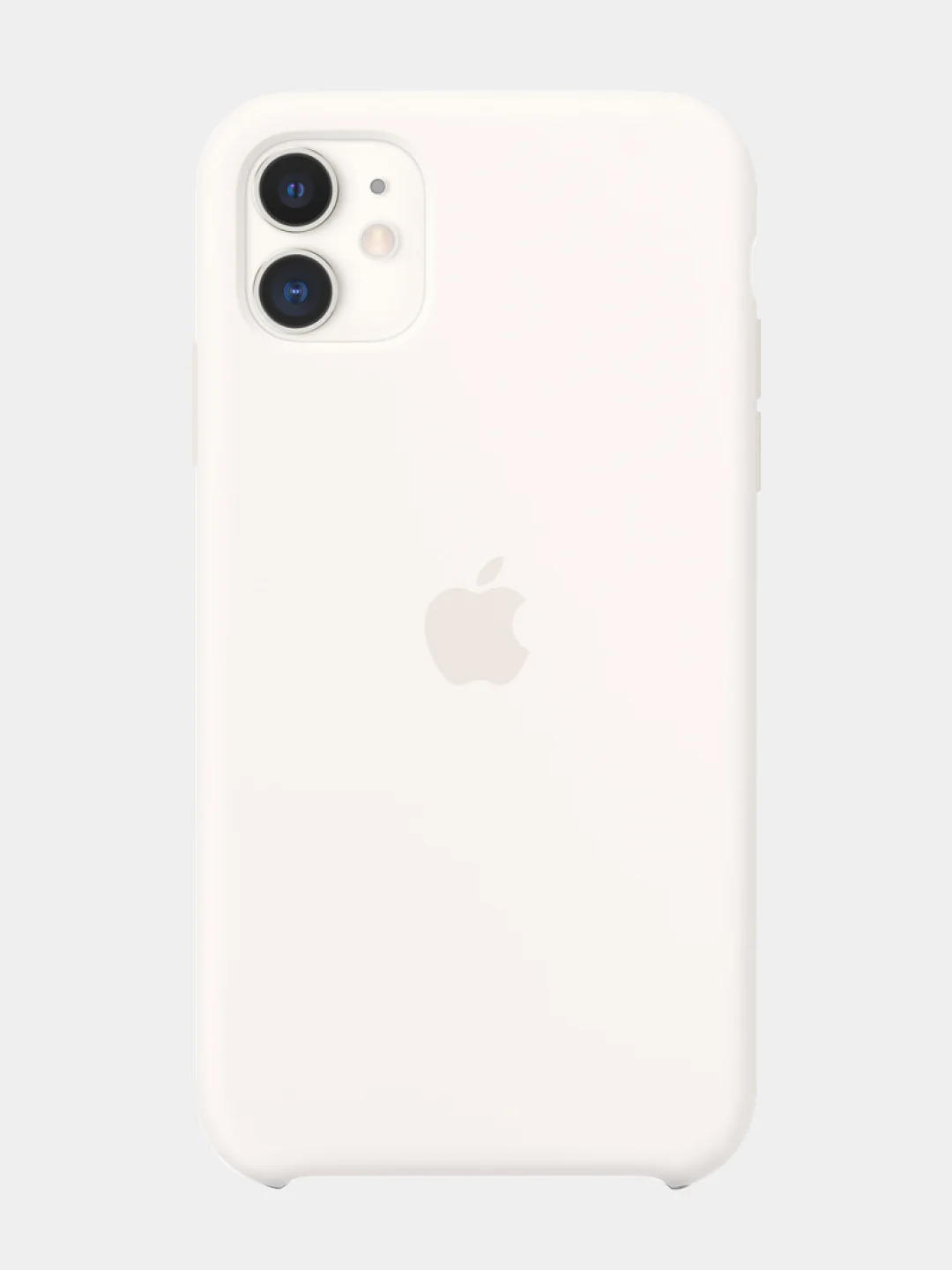 Белый чехол Silicon Case на iPhone 11, 12/12 Pro, силиконовый