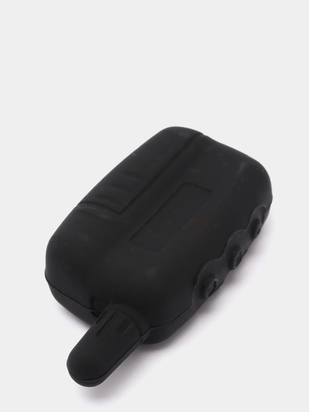 Черный чехол для брелка сигнализации силиконовый Tomahawk TW 9010/9020/9030 с узкой антенной