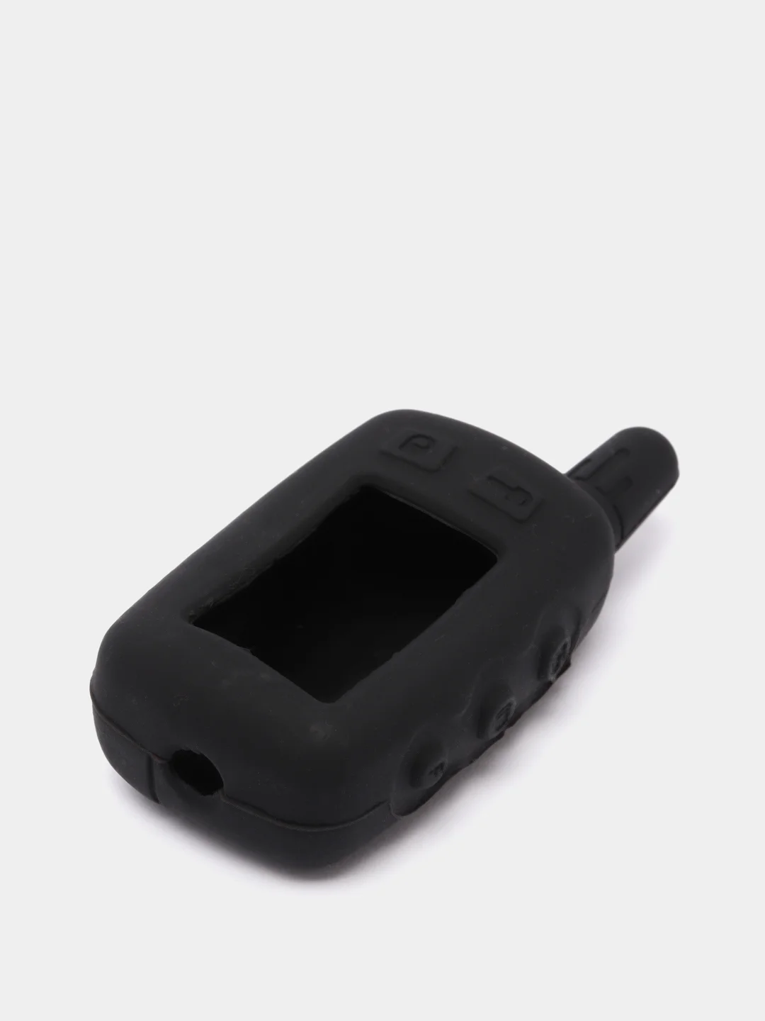 Черный чехол для брелка сигнализации силиконовый Tomahawk TW 9010/9020/9030 с узкой антенной