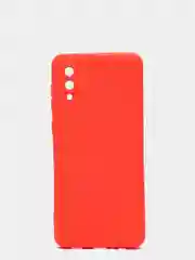 Оранжевый чехол Samsung Galaxy A02, силиконовый, рифленый