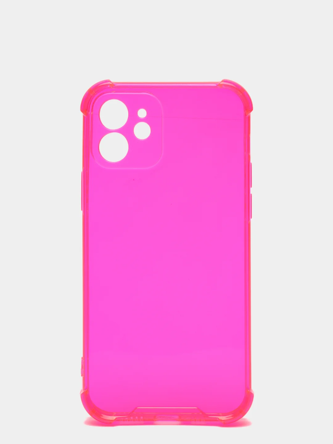 Розовый чехол для iPhone 11, 12/12 Pro, 13 mini, 13, 13 Pro Max, 1,5 мм, неон, разные цвета