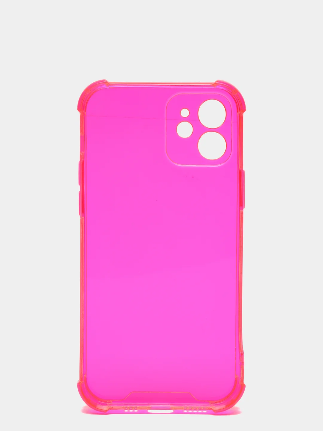 Розовый чехол для iPhone 11, 12/12 Pro, 13 mini, 13, 13 Pro Max, 1,5 мм, неон, разные цвета