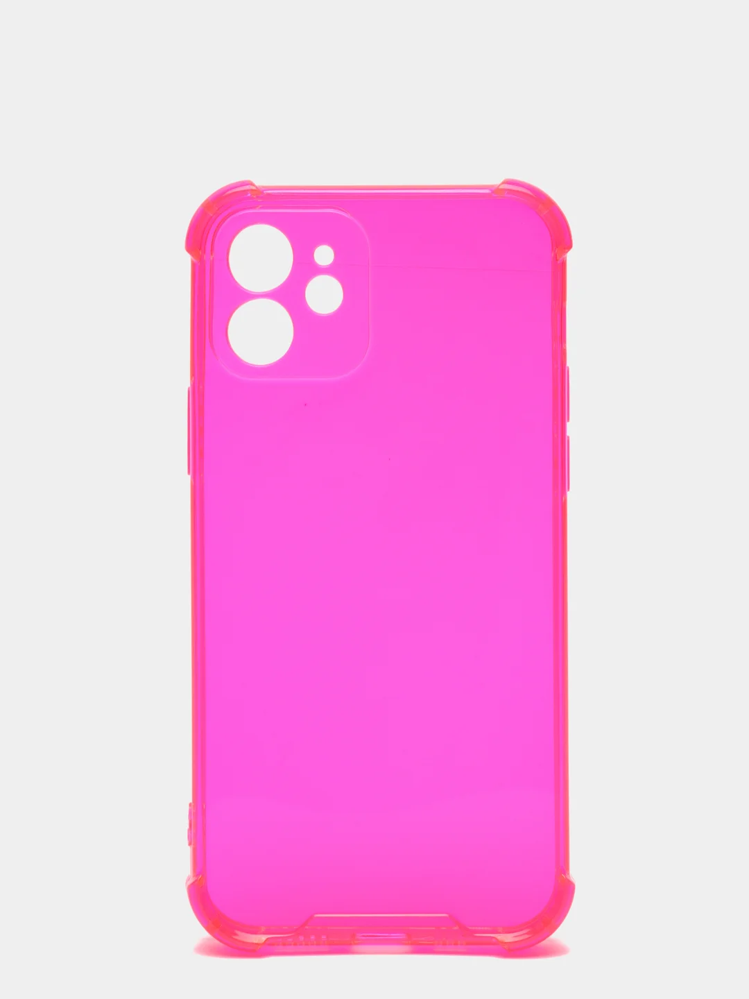 Розовый чехол для iPhone 11, 12/12 Pro, 13 mini, 13, 13 Pro Max, 1,5 мм, неон, разные цвета