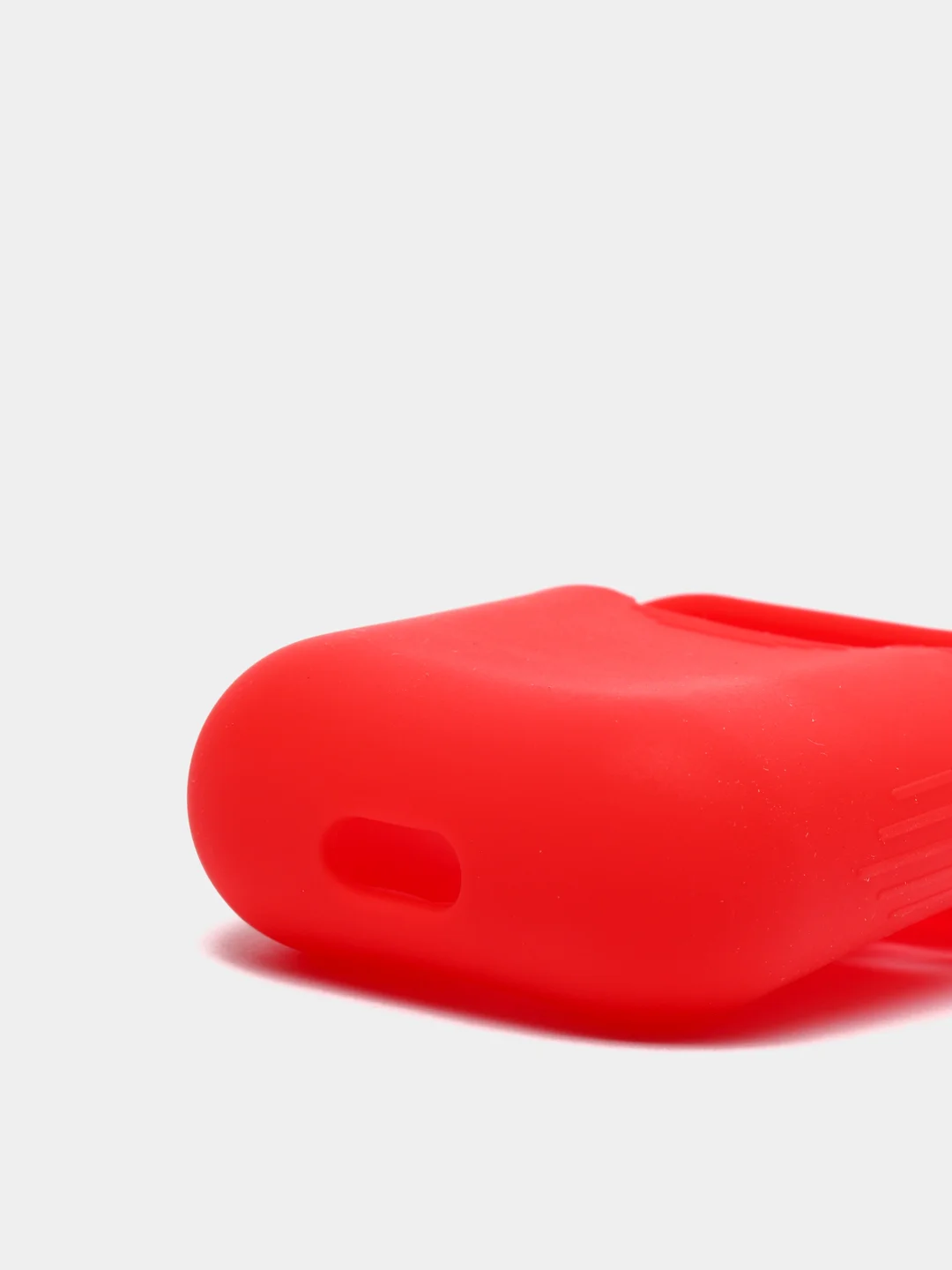 Красный силиконовый чехол для наушников AirPods 1, 2