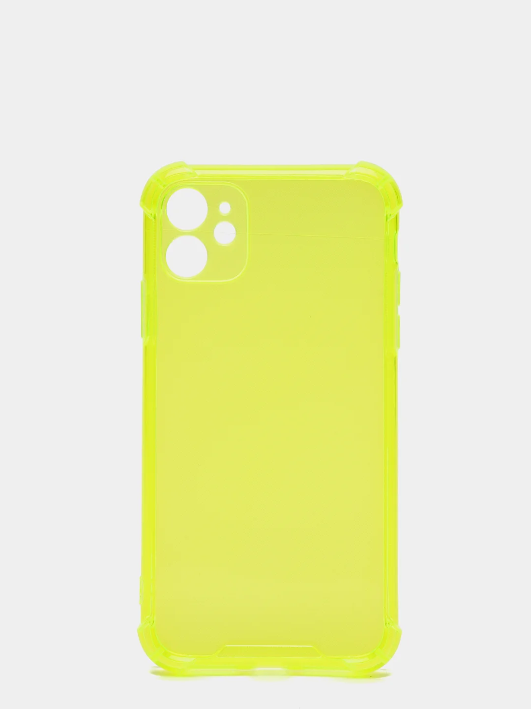Желтый чехол для iPhone 11, 12/12 Pro, 13 mini, 13, 13 Pro Max, 1,5 мм, неон, разные цвета