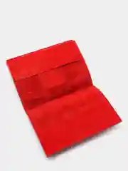 Алый обложка на паспорт, натуральная кожа